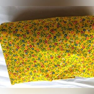 9529 FABRIC Sewing 45” x 1 Yard Mini Floral Print On Yellow Background